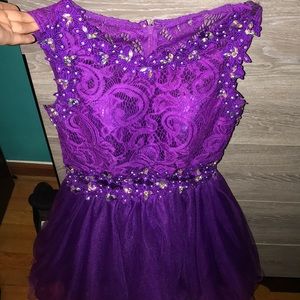 Pretty purple quince or prom dress